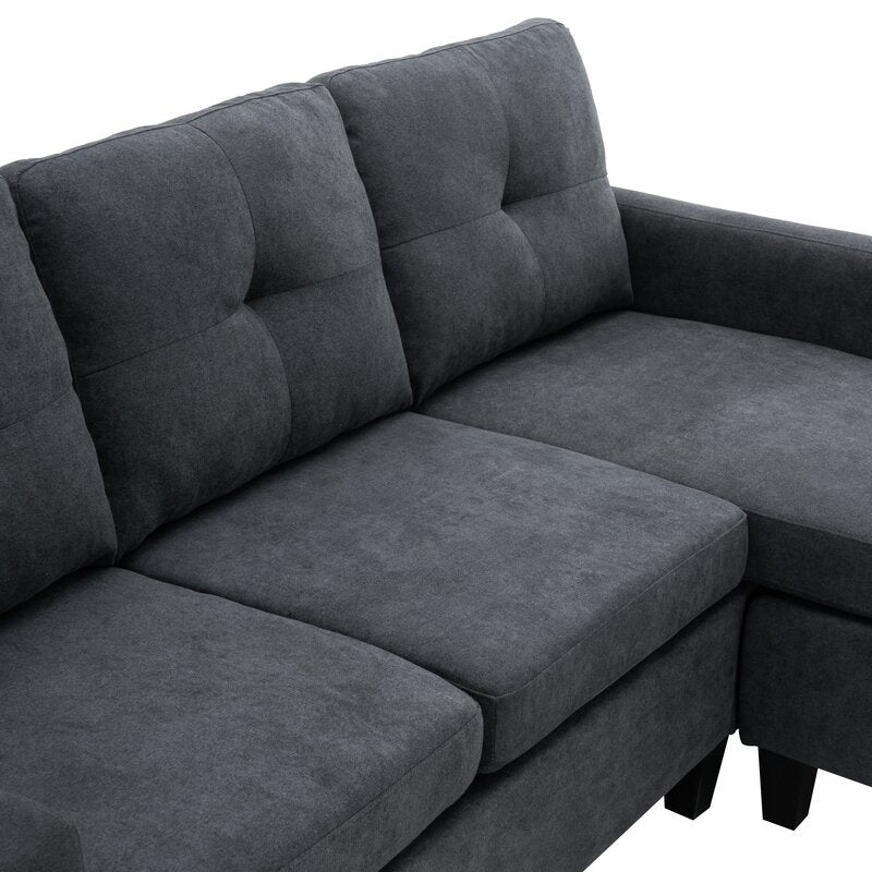 Almendarez 77′′ Wide Reversible Modular Sofa & Chaise With Ottoman