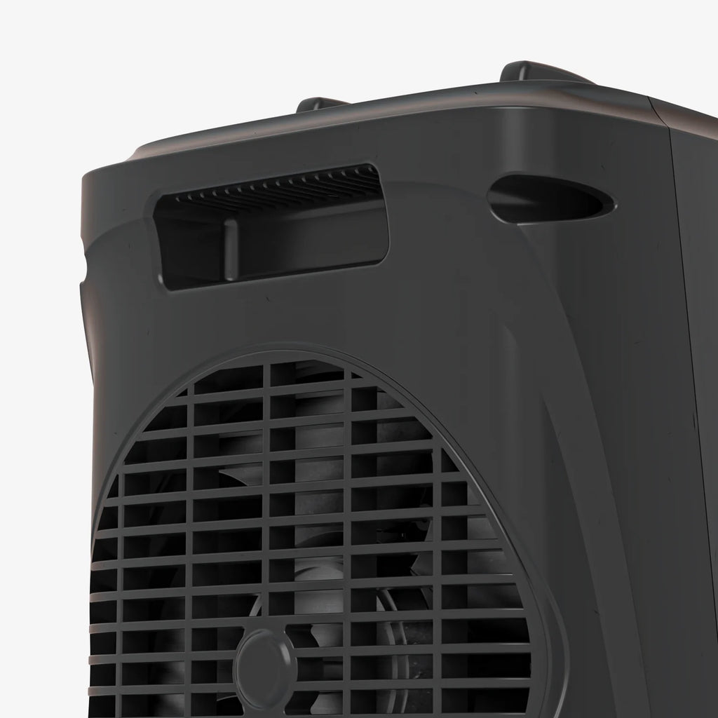 2000W Mini Ceramic Fan Heater - Black