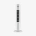 30" Oscillating Tower Fan with Touch Panel - White