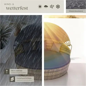 Lounge Muschel Sonneninsel Outdoor wetterfest