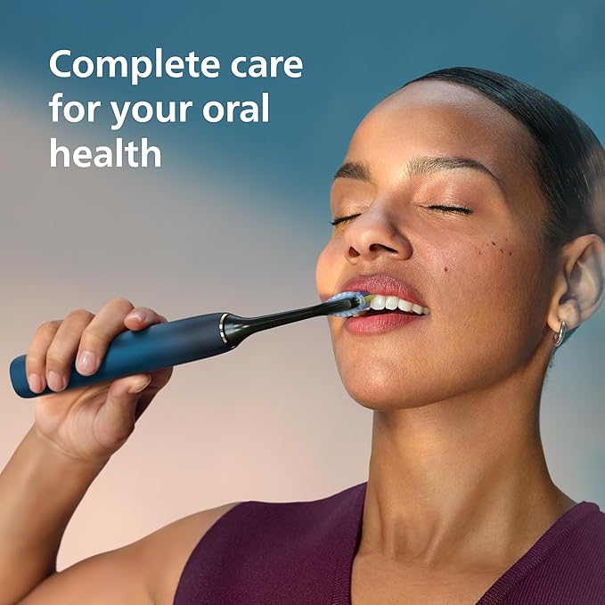 Philips Sonicare DiamondClean 9000 Electric Toothbrush – Smart Sonic Whitening, App Coaching, 4 Modes & 3 Intensities, Aquamarine