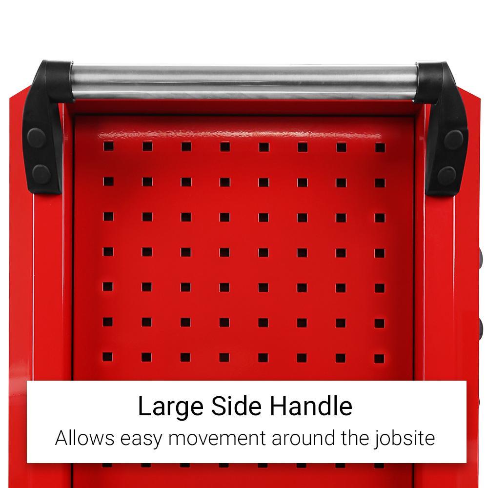 Daytona 655 Piece Mechanical Tool Set with 43" 12 Drawer Red Roller Cabinet