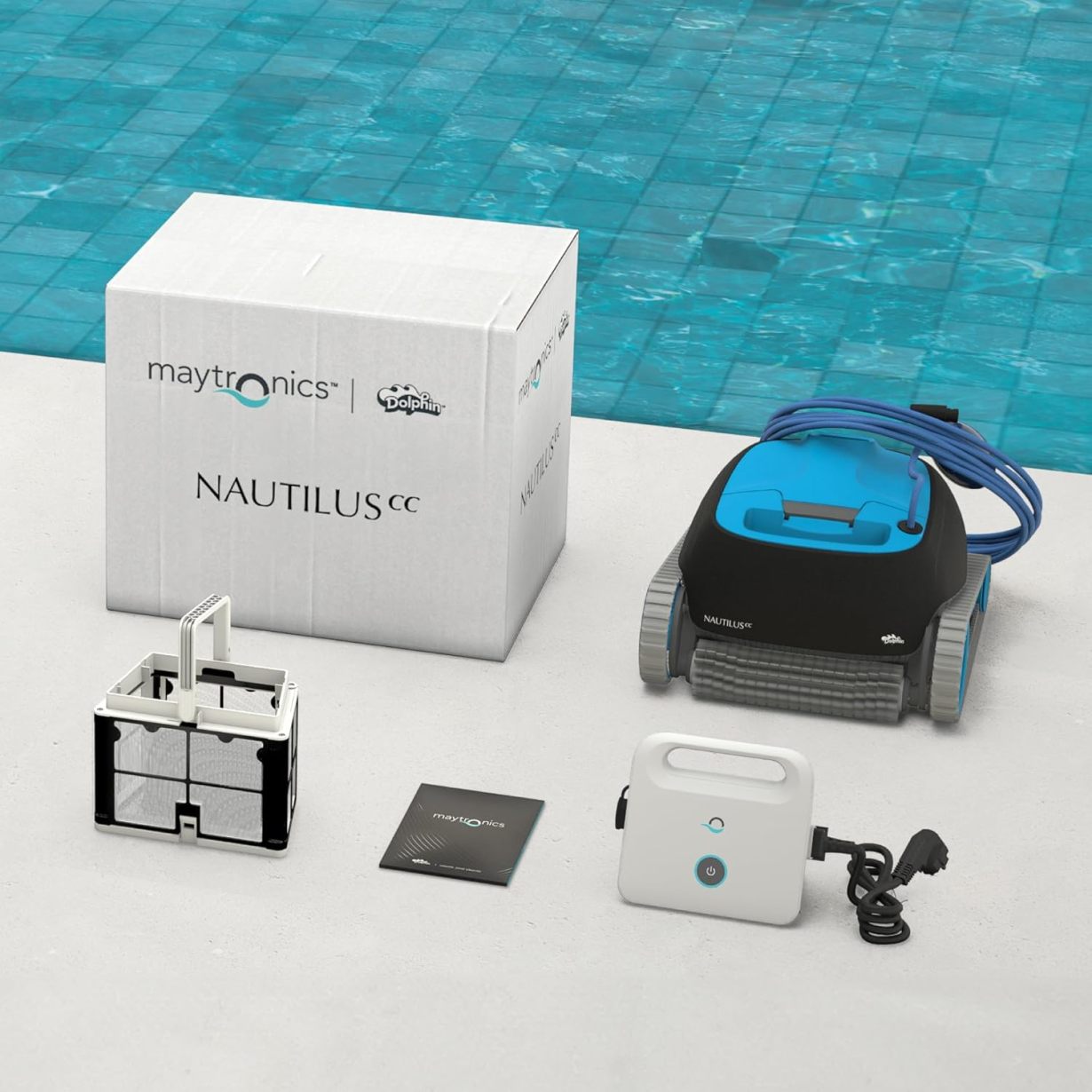 Dolphin Nautilus CC Robot Electric Pool Cleaner - Wall Cleaning, Inground Pool Up to 10 m