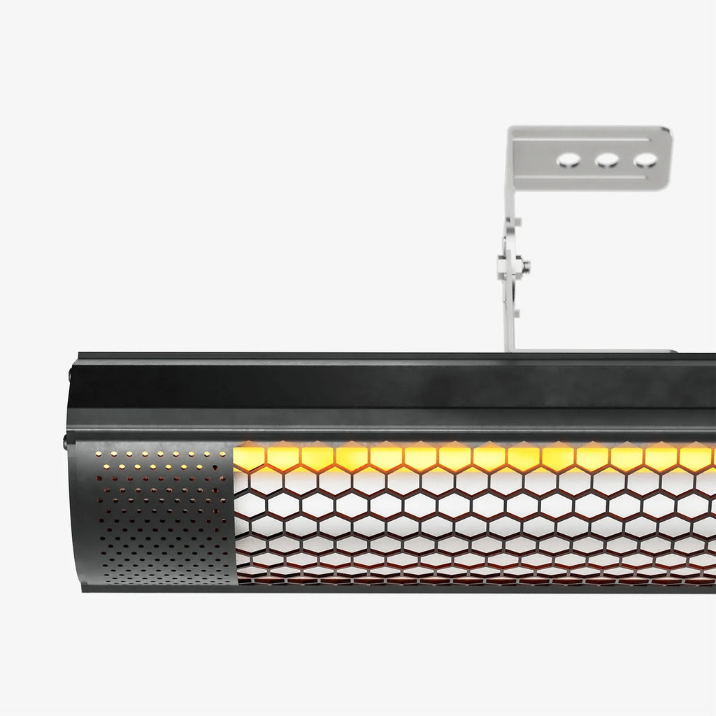 Wall Mounted Infrared Patio Heater with Remote Control and 2 Heat Settings