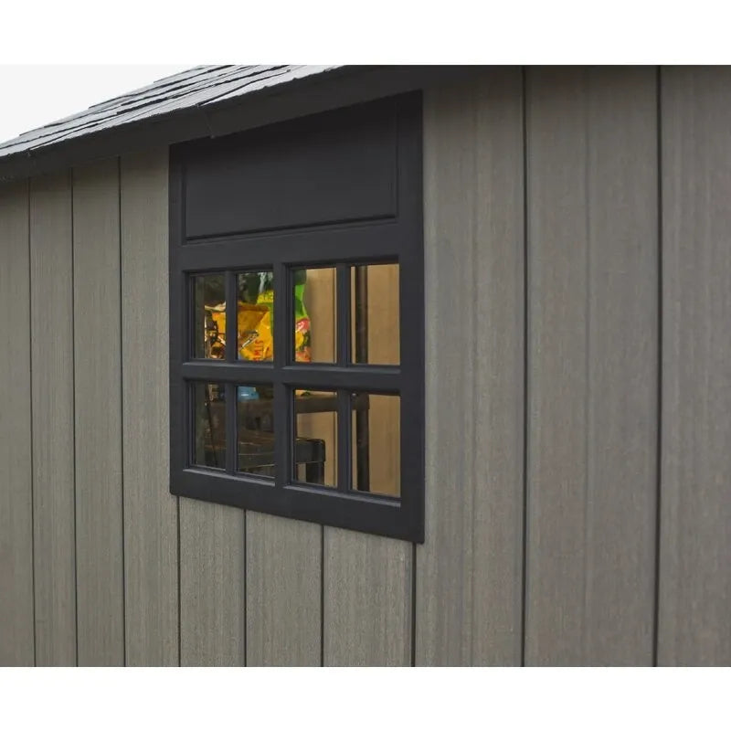 Oakland 7.5 ft wide x 7.5 ft deep plastic storage shed