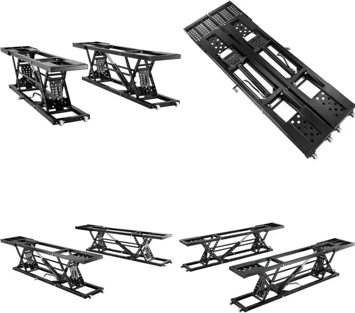 Portable Car Lift - 5000 lb/7000 lb Capacity, Adjustable Height, Heavy Duty Carbon Steel Truck Lift, 120V Power Supply (Black, 7000 lb)