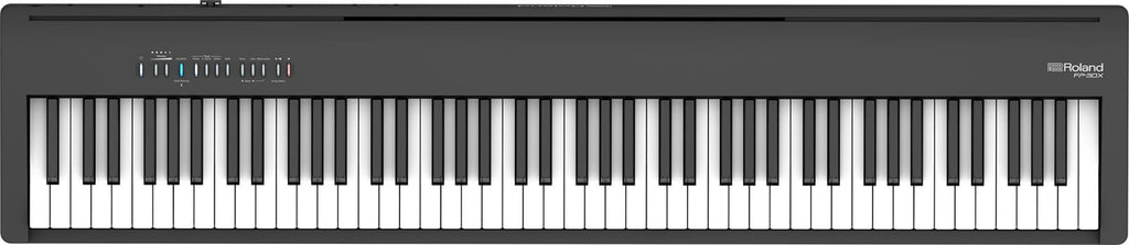 Roland FP-10 Digital Piano - Black Bundle with KSC-FP10 Stand, Bench, Sustain Pedal, Instructional Book, Online Lessons, Instructional DVD, and Austin Bazaar Polishing Cloth