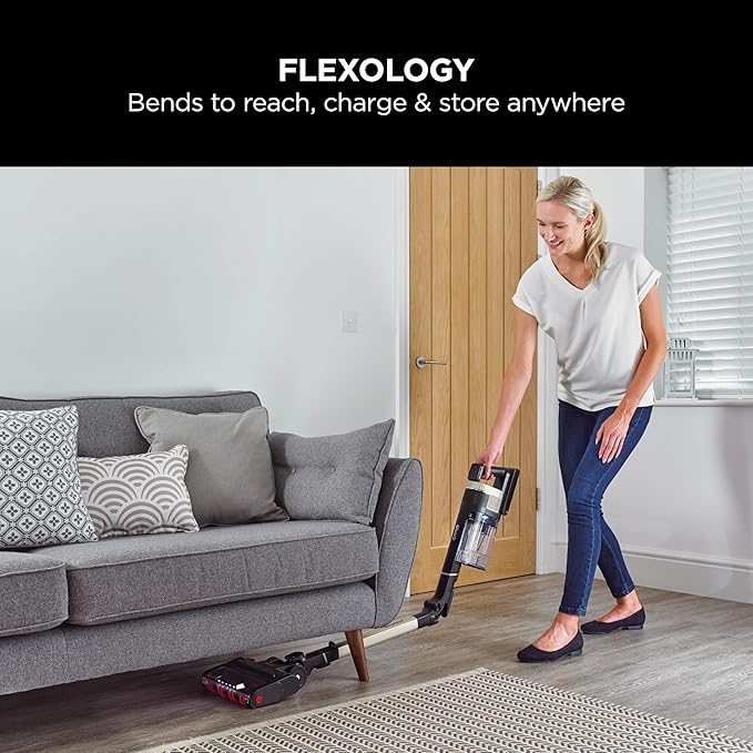 Shark Stratos Cordless Pet Stick Vacuum – Clean Sense IQ, Anti Hair Wrap, Anti-Odour, 60-Min Runtime, Removable Battery (Charcoal/Brass)