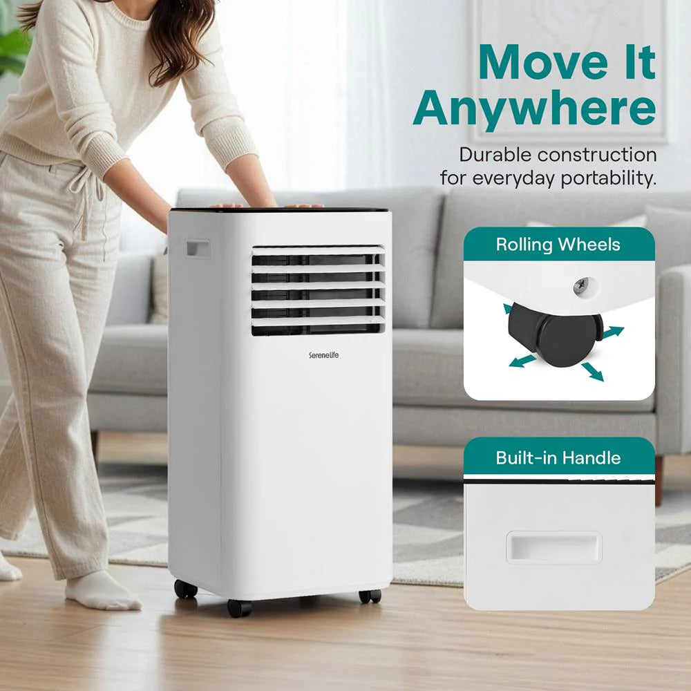 Portable Air Conditioner 10,000 BTU WiFi Control, Dehumidifier, White