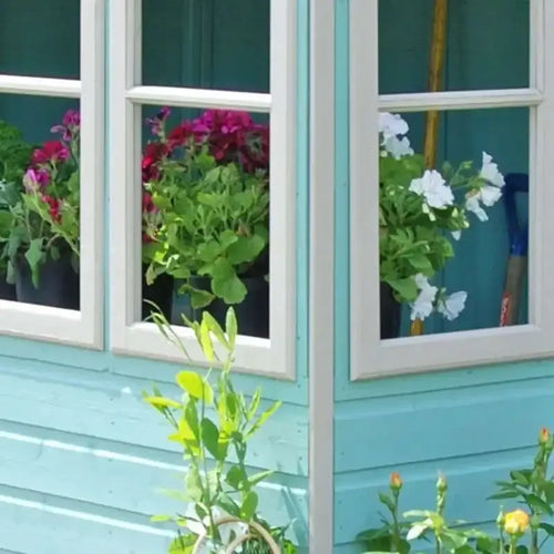 10' x 10' Sun Pent Wooden Garden Potting Shed