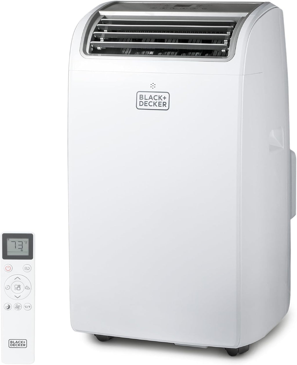 BLACK+DECKER Portable Air Conditioner. 12.000 BTU for Rooms Up To 550 Sq. Ft.. Portable AC with Follow Me Remote Control & Window Kit.