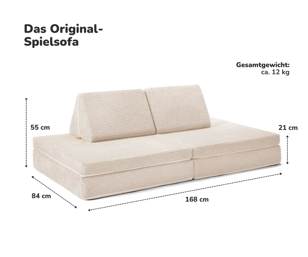 Das gemütliche und kreative Spielsofa für deine Kinder.