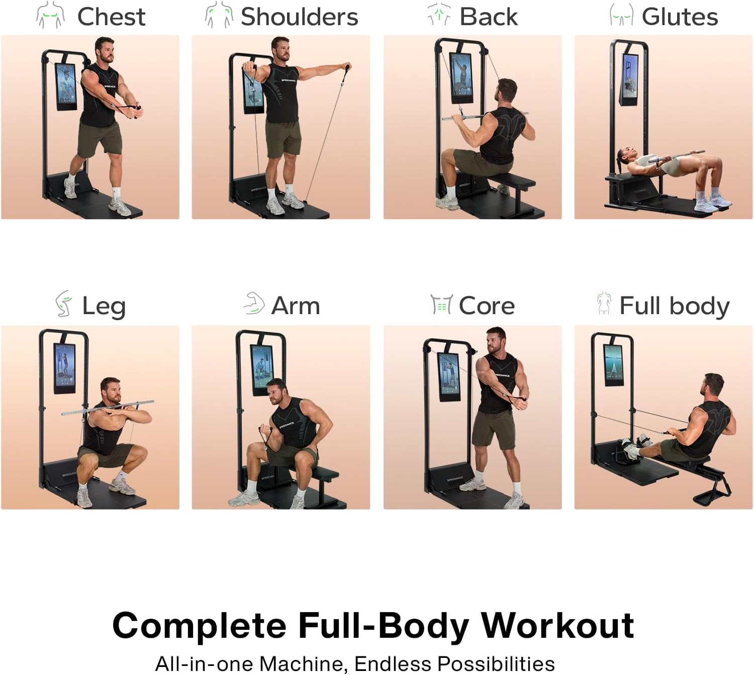 Speediance Gym Monster 2 AI Smart Home Gym | All-in-One Full Body Trainer | Flagship Edition
