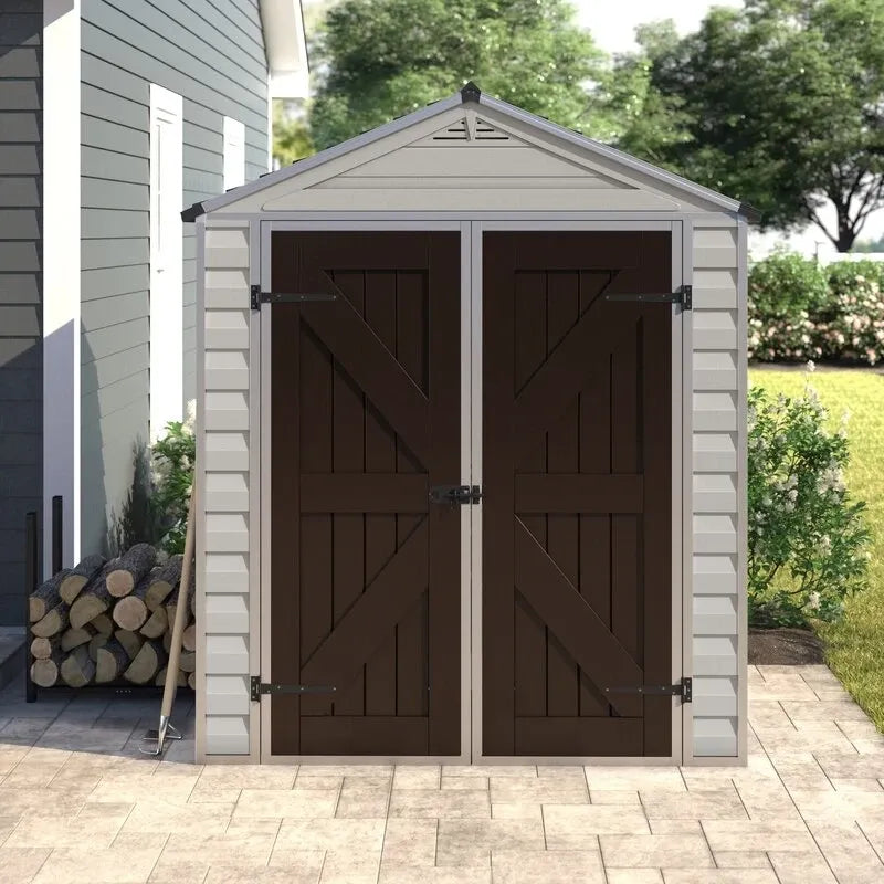 Skylight 6' wide x 8' deep plastic storage shed