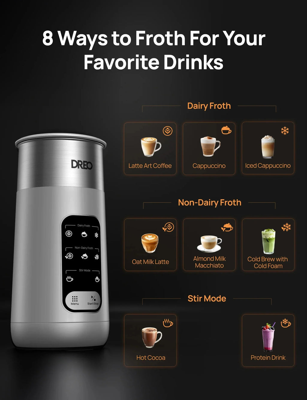 BaristaMaker Milk Frother Air