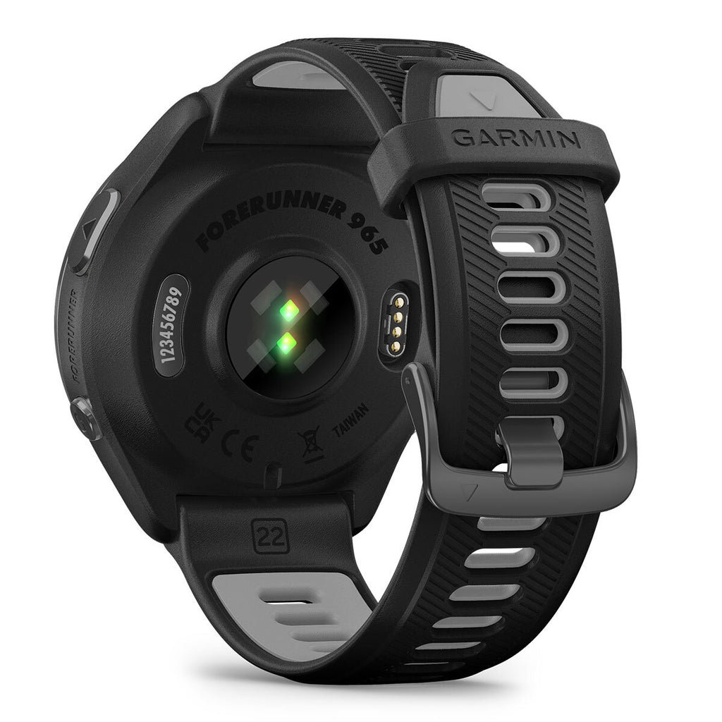 Garmin Forerunner® 965 Running Smartwatch, Colorful AMOLED Display, Training Metrics and Recovery Insights, Black and Powder Gray, 010-02809-00
