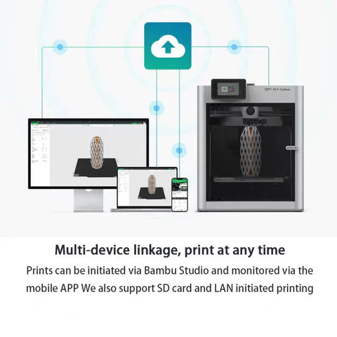 Bambu Lab X1-Carbon 3D Printer with AMS 2 Pro + Upgrade Kit (Filament Buffer)