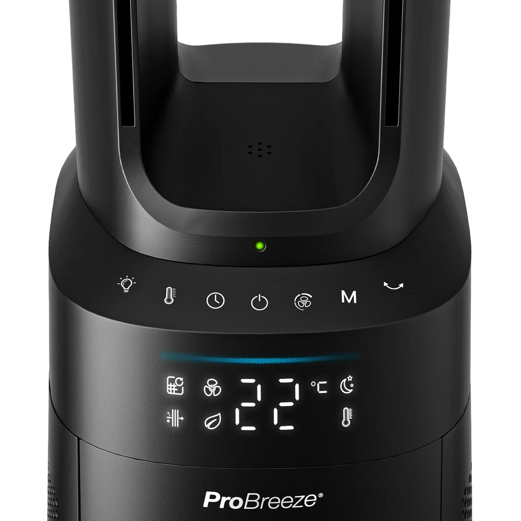 OmniAir 41" Premium Bladeless Tower Fan and Air Purifier - Black