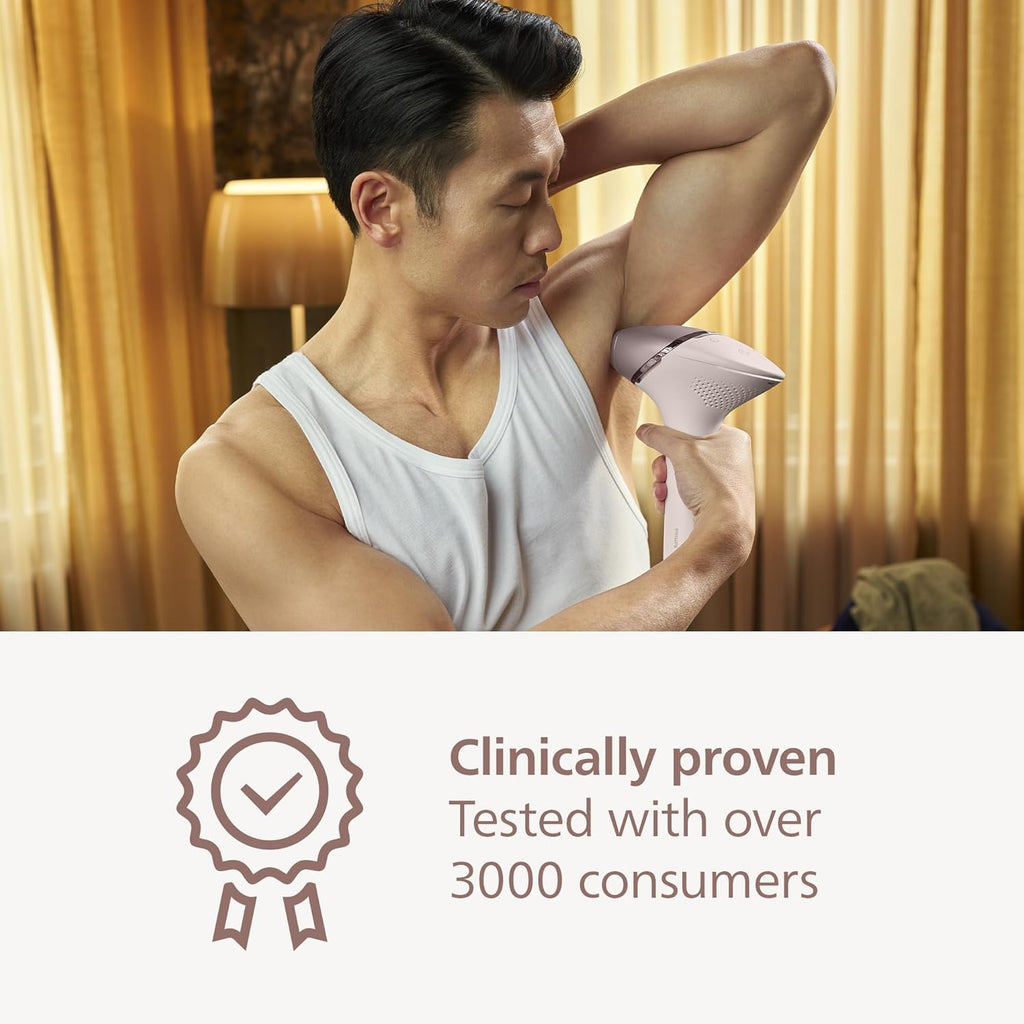 Philips Lumea 9000 IPL Hair Removal – At-Home Laser Alternative with SenseIQ, 4 Attachments for Body & Face, Cordless & Corded (BRI957/00)