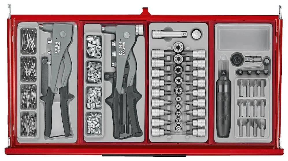 Teng Tools TKS26R753T 26" PRO35™ Stack Tool Kit 753 Pieces – Heavy-Duty 3-Tier Tool Storage for Automotive & Mechanical Professionals