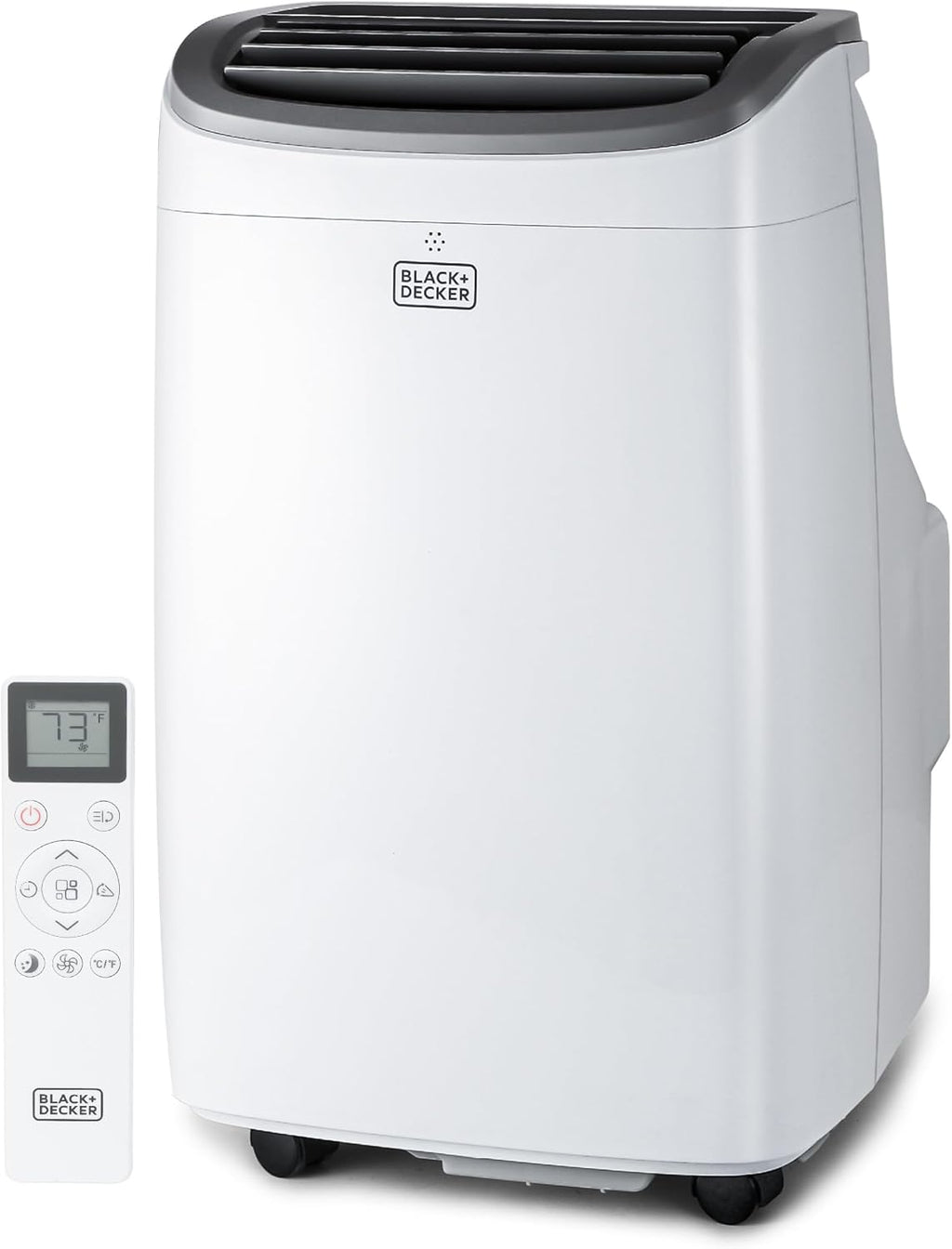 BLACK+DECKER Portable Air Conditioner. 9.000 BTU. White | 5.300 BTU SACC for Rooms up to 400 Sq. Ft.. 3-in-1 Portable AC. Fan and Dehum with Follow Me Remote Control and Window Kit