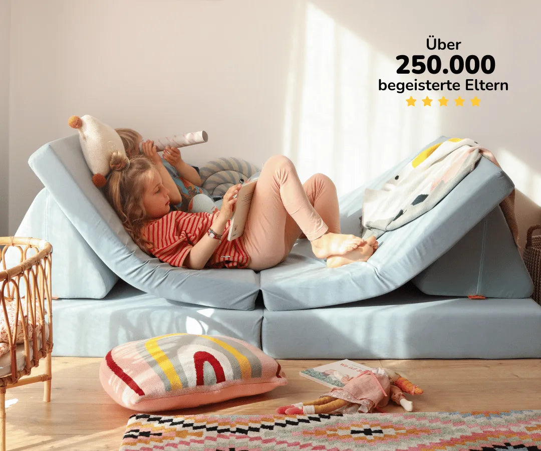 Das gemütliche und kreative Spielsofa für deine Kinder.