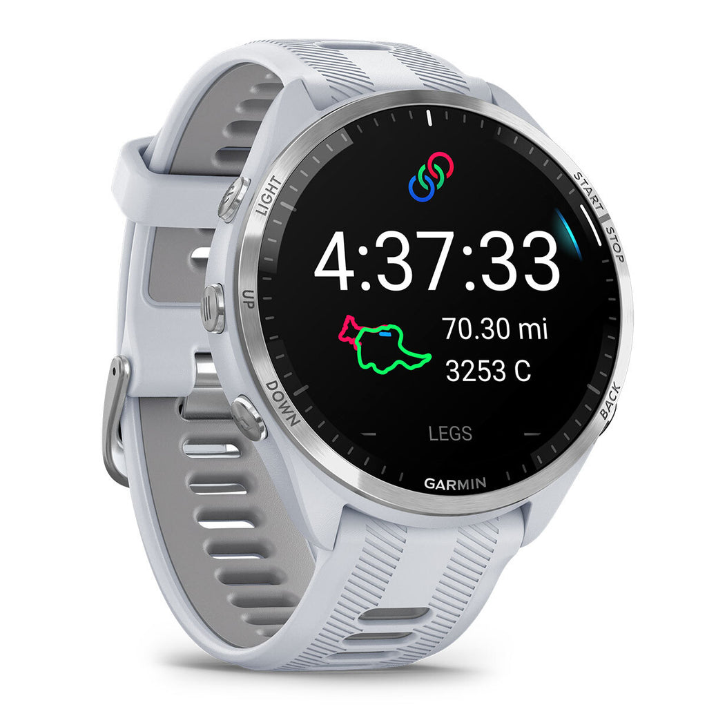 Garmin Forerunner® 965 Running Smartwatch, Colorful AMOLED Display, Training Metrics and Recovery Insights, Black and Powder Gray, 010-02809-00
