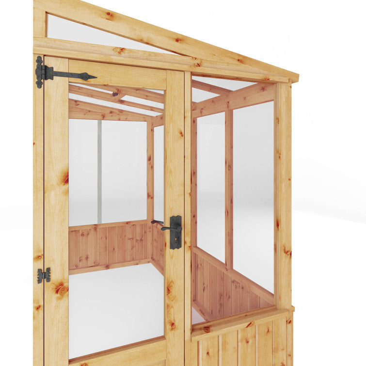Mercia 8 x 4ft Premium Lean Too Greenhouse
