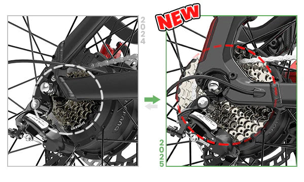 Lankeleisi MG600 Plus 2025 Version 26" Fat Bike 960Wh All Terrain SUV E-Bike with Torque Sensor 48V 20Ah Battery