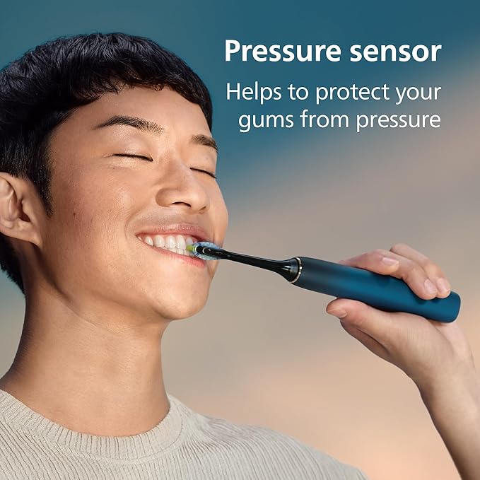 Philips Sonicare DiamondClean 9000 Electric Toothbrush – Smart Sonic Whitening, App Coaching, 4 Modes & 3 Intensities, Aquamarine