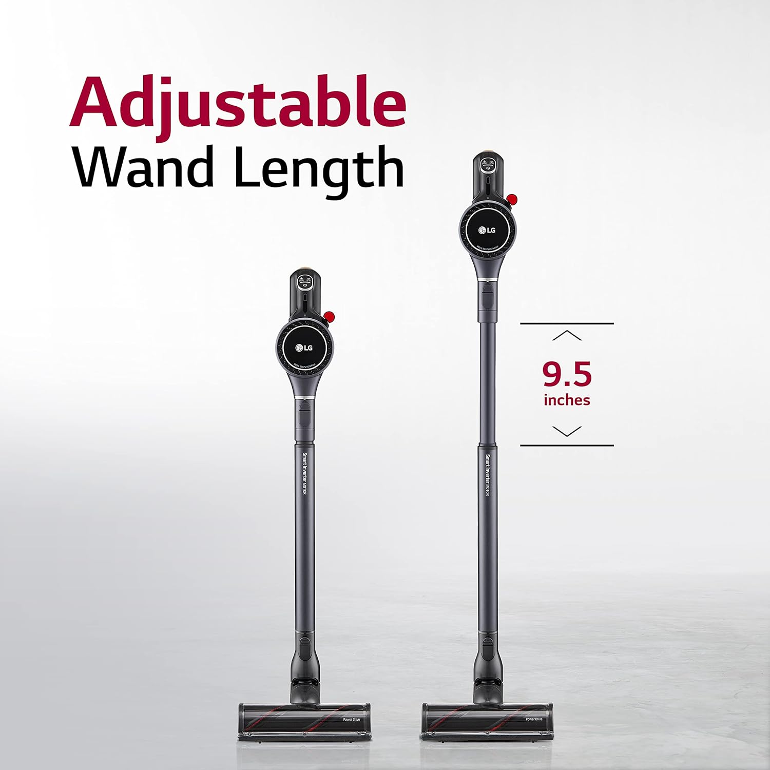 LG CordZero Cordless Stick Vacuum Cleaner, 2 Batteries [10 Year Motor Warranty] Powerful Cleaning for Carpet, Floor, Hardwood, Pet Hair, Furniture, Dust, Lightweight, High-Capacity Dust Bin, A927