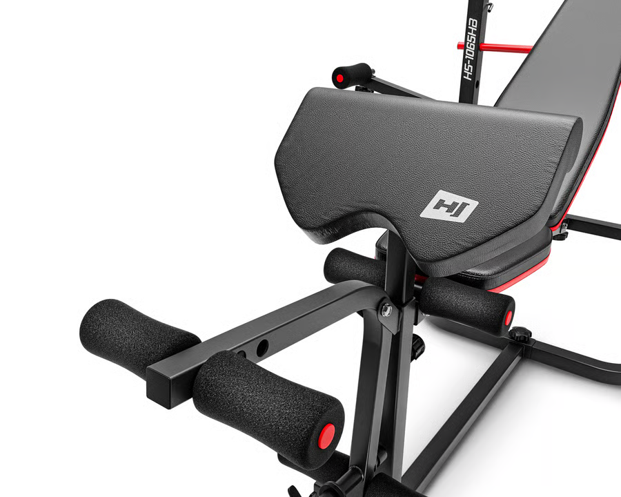 Hop-Sport plastic dumbbell set with weight bench 1065