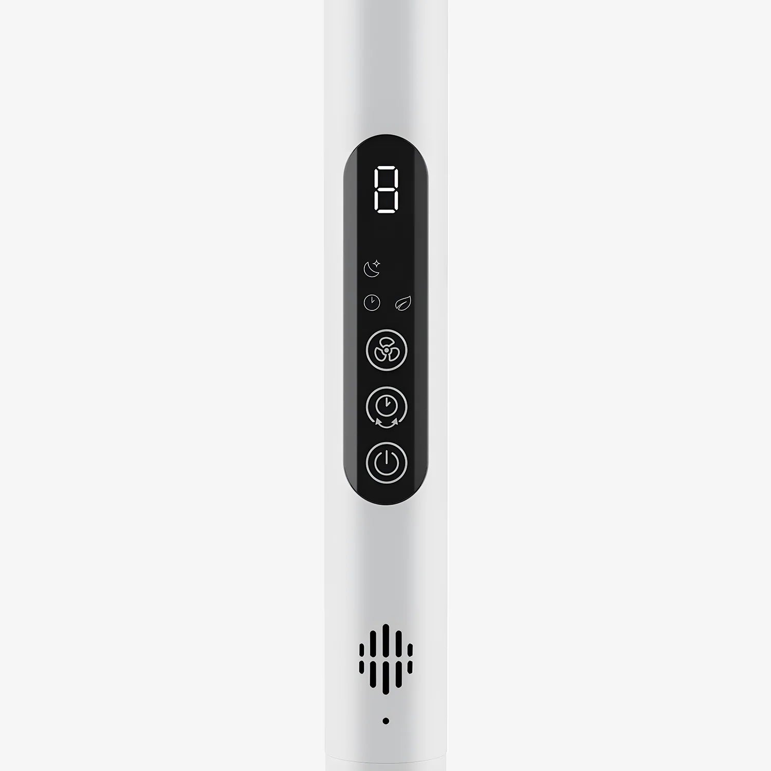 AirFlo™ Slim 43" Hybrid Pedestal Fan - Ultra- Quiet Air Circulator - White/Grey