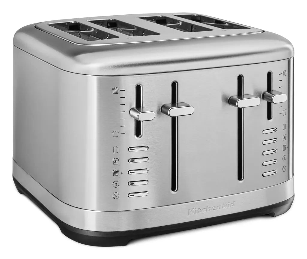KitchenAid Grille-pain 4 tranches Artisan 5KMT4109, Couleur:Acier inoxydable / Métal brossé