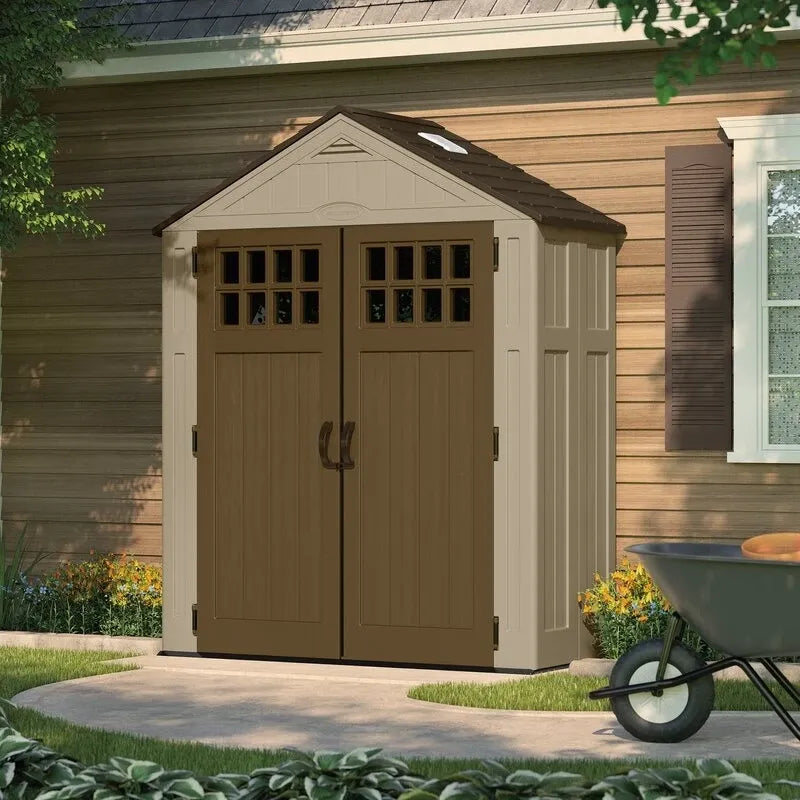 Everett Outdoor 6'W x 3'D Plastic Storage Shed