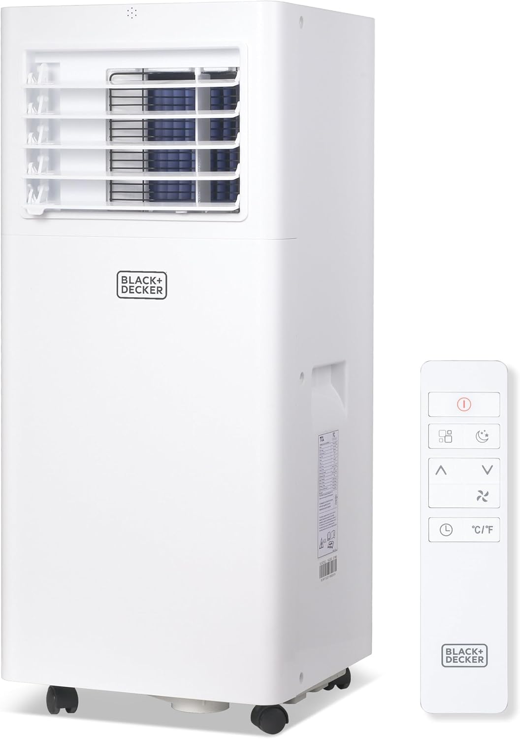 BLACK+DECKER Portable Air Conditioner. 8.500 BTU (5.100 BTU SACC) for Rooms Up To 350 Sq. Ft.. Portable AC with Full Function Remote Control & Window Kit.