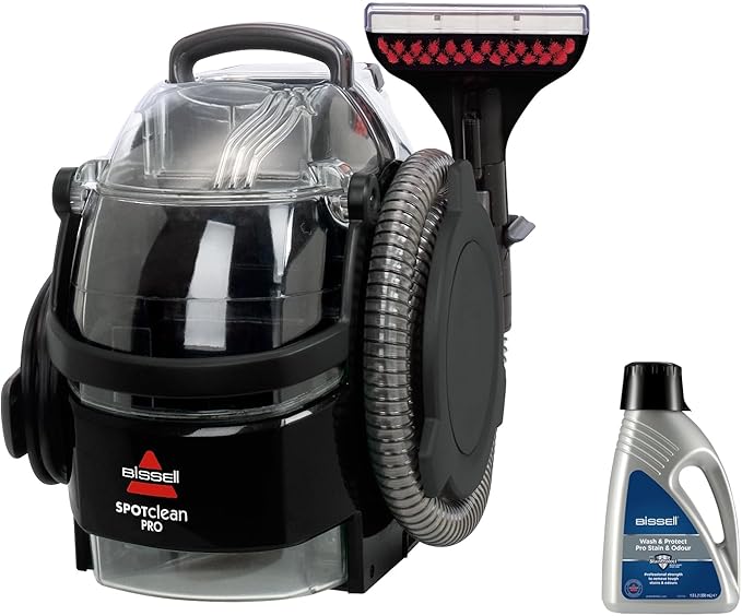 BISSELL SpotClean Pro Portable Carpet & Upholstery Cleaner – 750W Deep Stain Remover for Pets, Spills, Sofa & Car, Large 2.8L Tank (1558E)