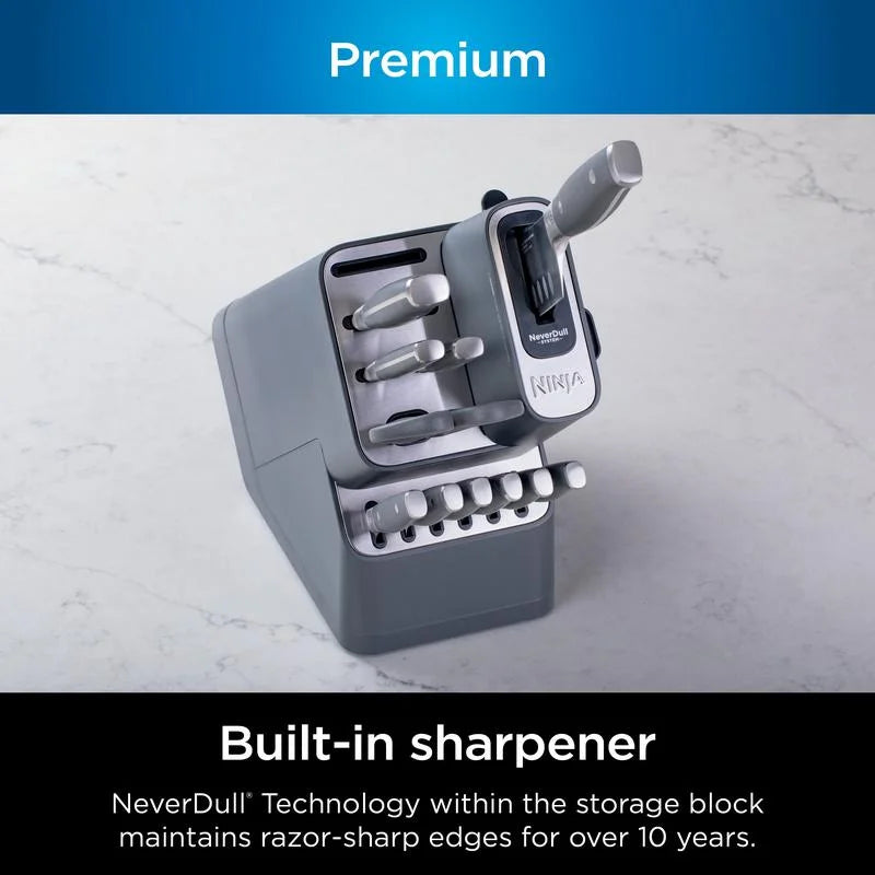 Foodi NeverDull Premium 12-Piece German Stainless Steel Knife System
