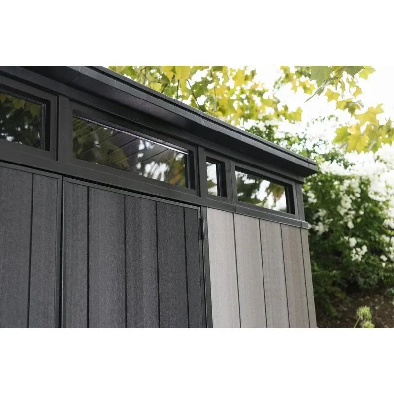 Artisan 9' wide x 7.5' deep plastic storage shed