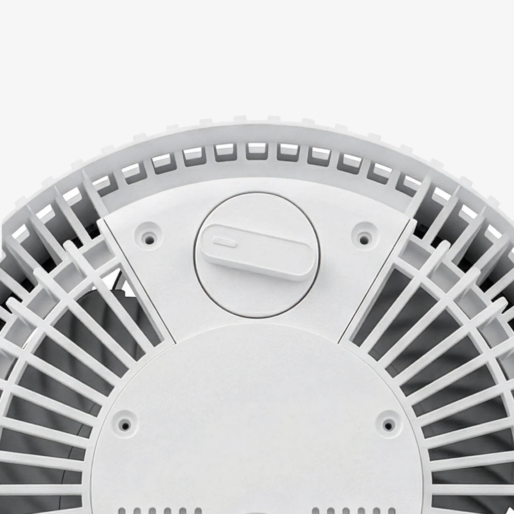 AirFlo™ Mini 11" Turbo Fan - Ultra-Quiet Air Circulator - White/Grey