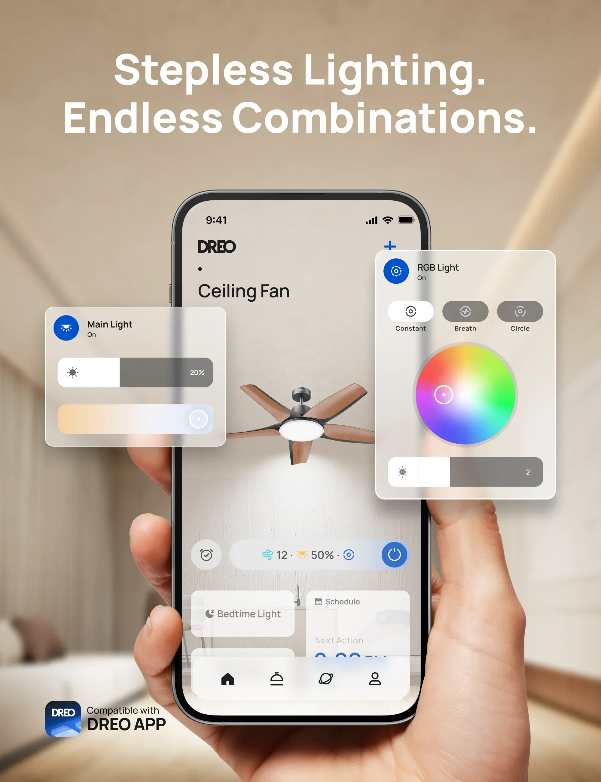 Smart Ceiling Fan 712S