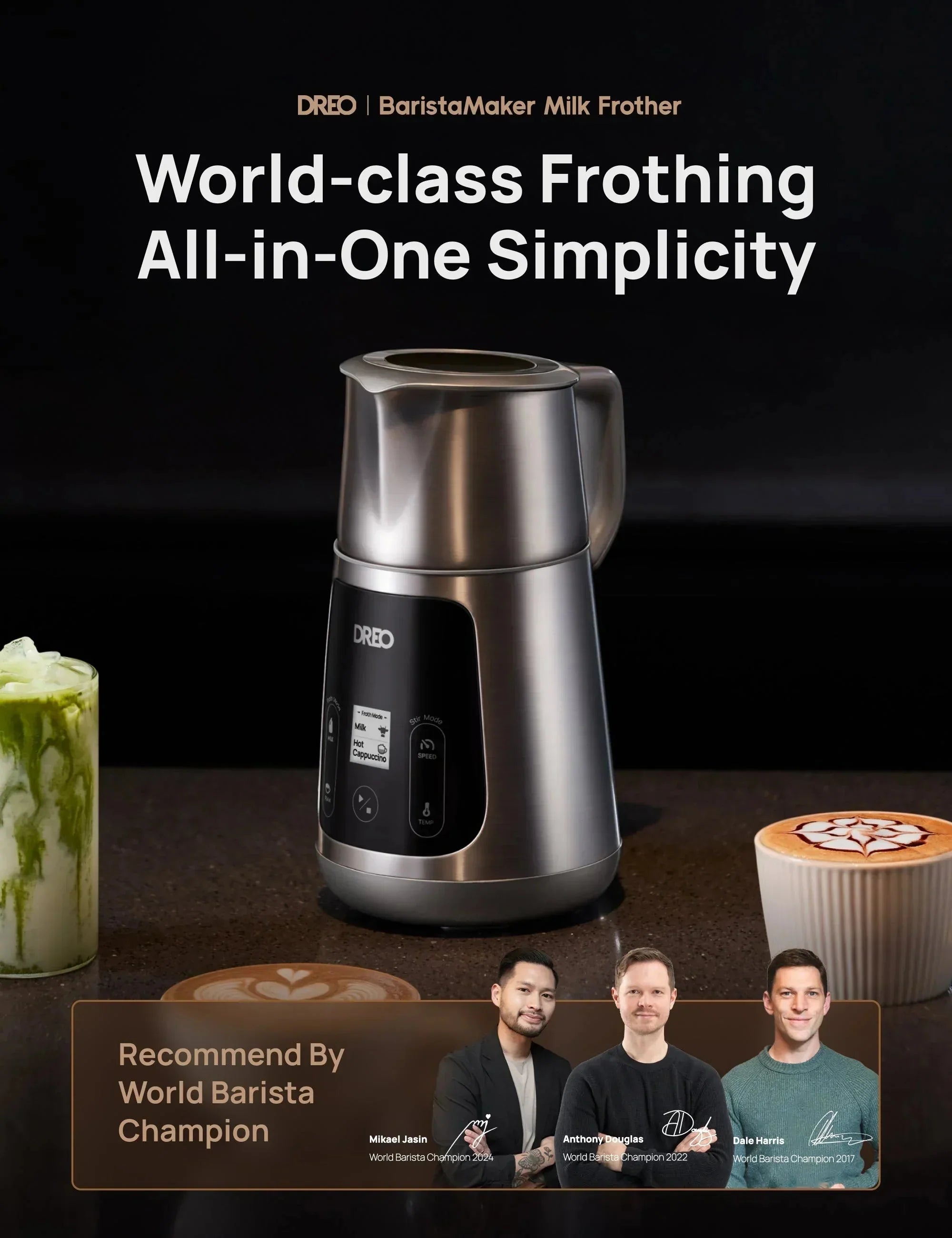 BaristaMaker Milk Frother