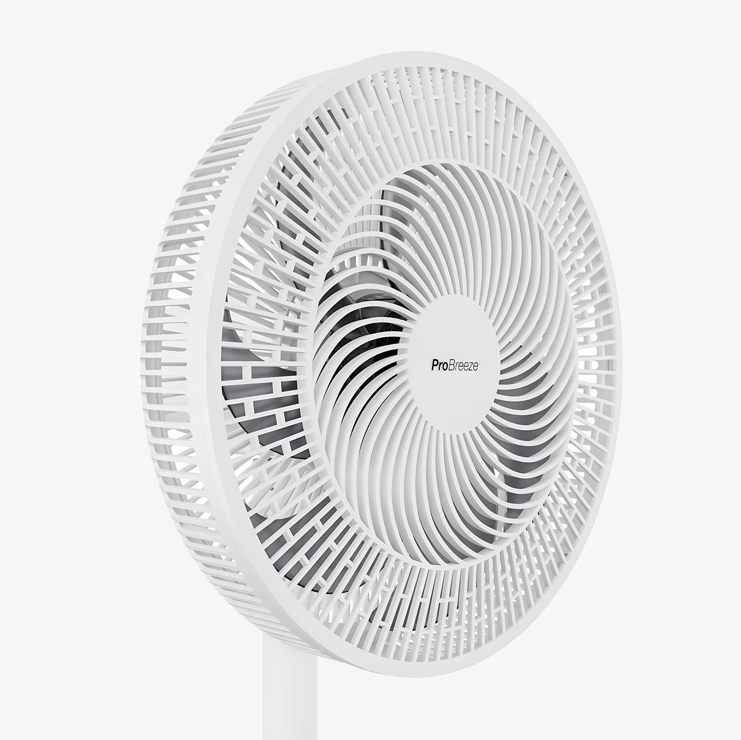 AirFlo™ Slim 43" Hybrid Pedestal Fan - Ultra- Quiet Air Circulator - White