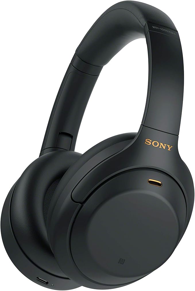 Sony WH-1000XM4 Premium Wireless Noise Cancelling Headphones – 30H Battery, Over-Ear Comfort, Built-in Mic, Alexa & Google Assistant