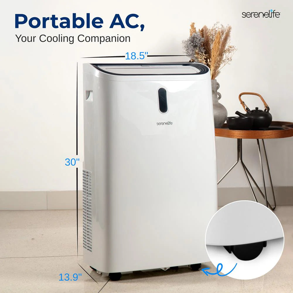 Portable Air Conditioner 14000 BTU Efficient Cooling White
