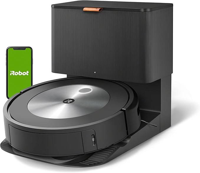 iRobot Roomba j7+ Self-Emptying Robot Vacuum – Avoids Obstacles & Pet Mess, 60-Day Auto Empty