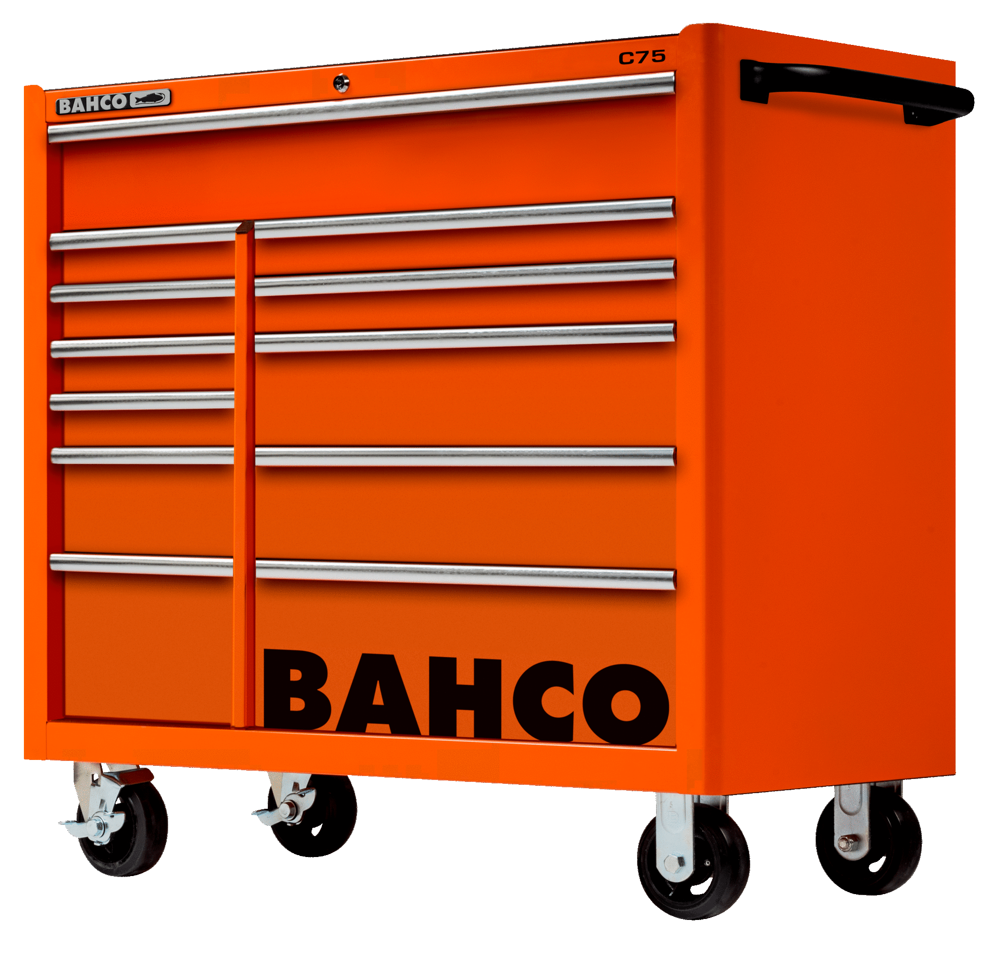 Bahco 680 Piece Professional Mechanical Tool Set with 12 Drawer Heavy-Duty Wheeled Tool Chest
