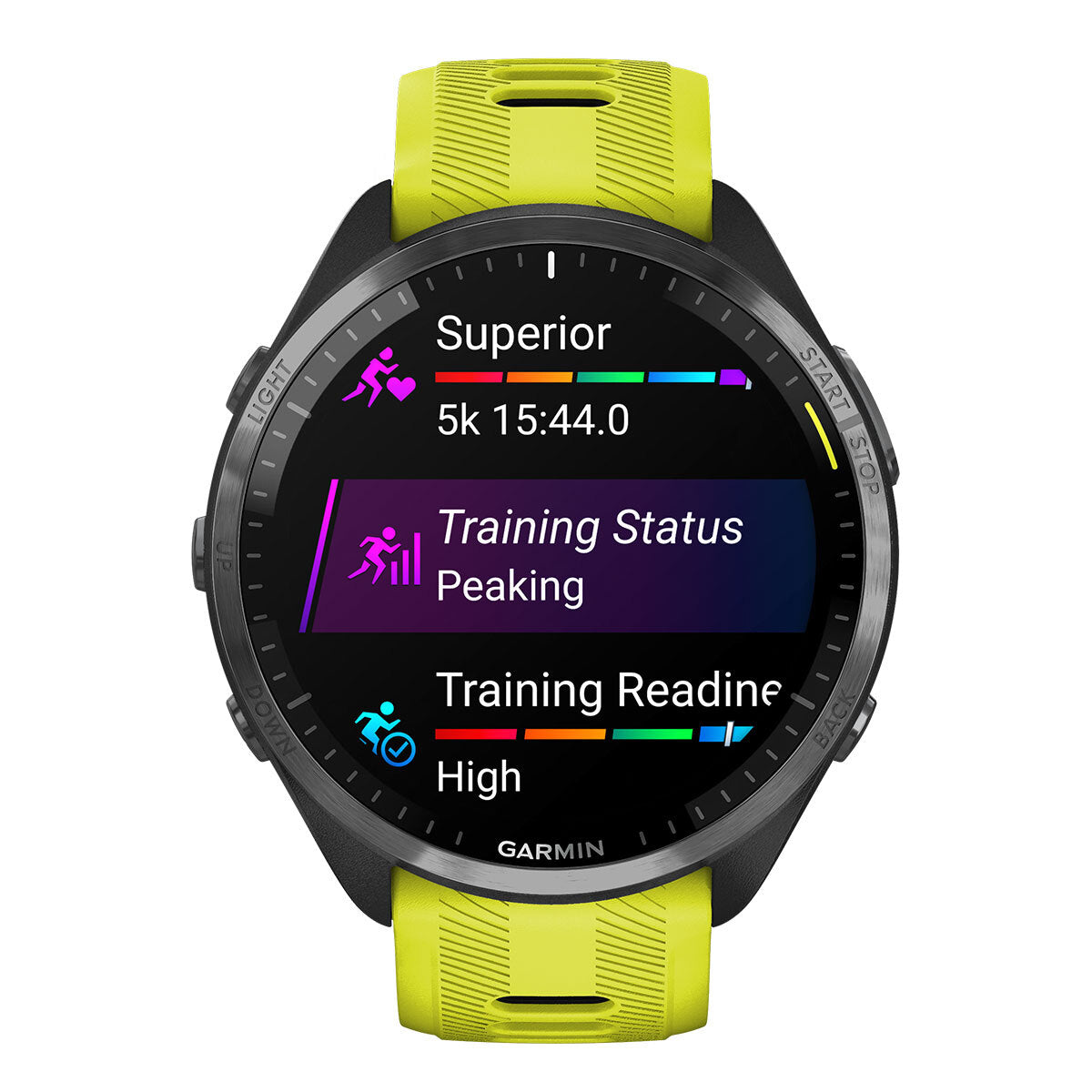 Garmin Forerunner® 965 Running Smartwatch, Colorful AMOLED Display, Training Metrics and Recovery Insights, Black and Powder Gray, 010-02809-00
