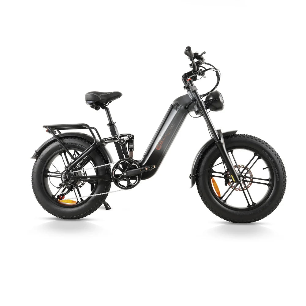 CMACEWHEEL V20 750W 20" Fat Bike 960Wh Full Suspension E-bike with Torque Sensor 48V 20Ah Battery