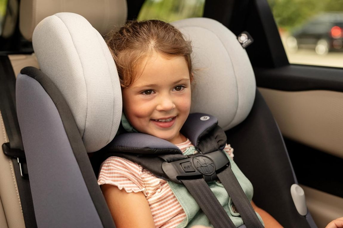 Maxi-Cosi Pria All-in-One Convertible Car Seat, Rear Facing Car Seat for Infants from 4-40 lbs, Forward Facing Car Seat up to 100 lbs in Booster Seat Mode, Midnight Slate